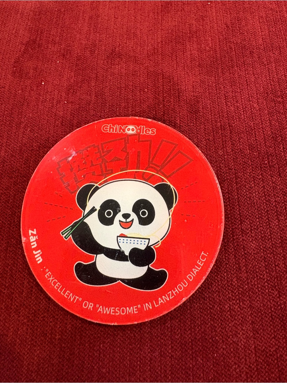 Cute Panda Noodle Refrigerator Magnet ChiNOODles Zan Jin Chinese Food Decor-3”